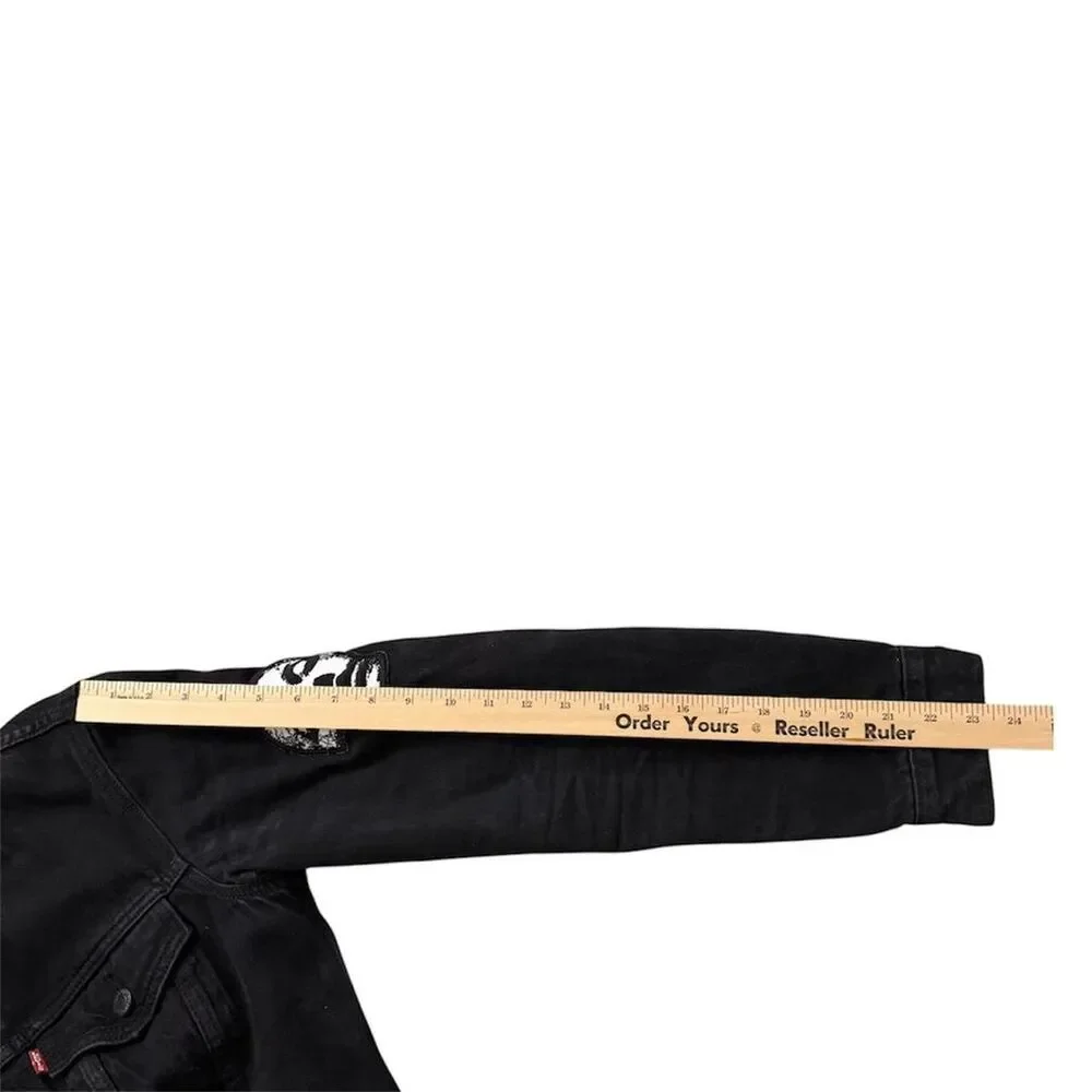 Custom Levi’s Denim Jacket with Converge Jane Doe Inspired Back Patch RARE